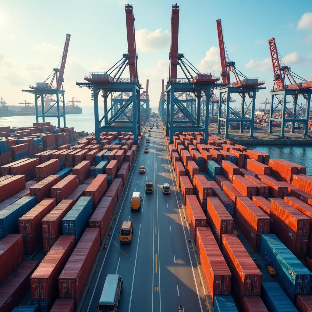 Logistics and Customs team reviewing shipping documents